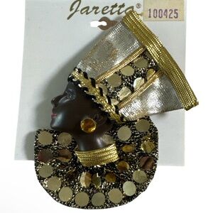 Jaretta Gold and Silver Brooch